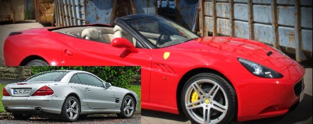 Ferrari California replica based on 2003 Mecedes Benz SL